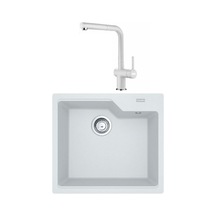 Franke Urban Ubg 610-56 Bianco Granit Evye Active Plus Doccia 2.0 Batarya Set