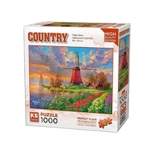 Ks Games Puzzle 1000 Parça Tulip Farm 20787