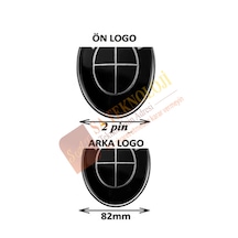 Bmw F10 Kasa Ön Kaput Ve Bagaj Logosu Fullsiyah F10,f07,f11,f18