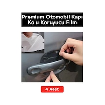 Özel Üretim Otomobil Kapı Yuvası Kapı Kolu Çizilme Aşınma Darbe Koruyucu Film 4'lü Set