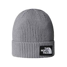 The North Face Tnf Logo Box Cuffed Beanie Bere Nf0a8chedyy1 Gri Gri