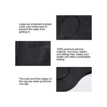 Artfulabode Yetişkinler İçin Dayanıklı Uzun Silikon Saçlı Yüzme Bonesi Kırmızı Kulak Koruma Kırmızı