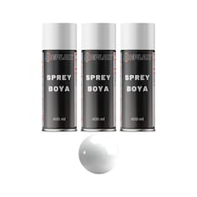 3 Adet Ral 9003 Parlak Beyaz Sprey Boya 400 Ml.