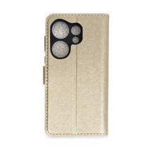 Tecno Camon 20 Prime Uyumlu Trend S Plus Kapaklı Kılıf - Gold
