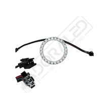 Doraled WS2812B ARGB Magic Matrix Ekran 5V Dijital Yuvarlak Pixel 24 Led Halka 73 x 54 MM
