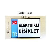 Metal Plakalık Boyutunda Elektrikli Bisiklet Tabelası
