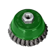 T 27707/75 Burma Telli Çanak Fırça, Gri/yeşil, 75 Mm