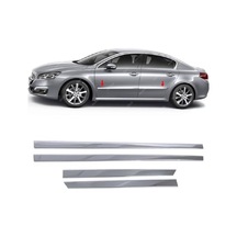Melexı Peugeot 508 Sedan-sw 2010-2018 Arası İçin Krom Yan Kapı Koruma Çıtası 4 Kapı 4 Parça