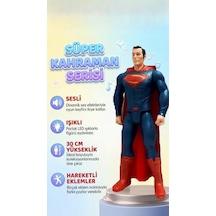 Avengers Süperman Süper Kahraman Aksiyon Figürü 30 Cm Sesli Ve Işıklı Figür Oyuncak Superman