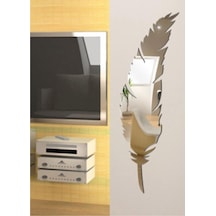 M3 Decorium Kuş Tüyü Dekoratif Ayna Gümüş