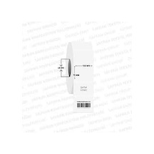 75x100 Emniyet Etiket Pvc.Şeffaf 1 Rulo 500 Sarım