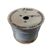 Ttec Kbl-cat6-23cca/ın500g 500 Metre İç Mekan Cat6 Kablo Pvc İç Ortam Cat6 Kablo 500 Metre Gri