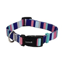Köpek Boyun Tasması, Renkli Kalın Çizgiler, 48-70cm, 25mm
