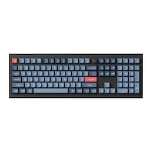 V6 Max Rgb Full Size Mekanik Red Switch 2.4 Ghz Kablosuz İngilizce Siyah Klavye