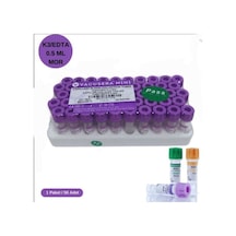 K3 Edtalı Kan Alma Tüpü 0,5 Ml Pediatrik Mor Kapak 50'li Paket