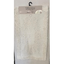 Pamuk Makarna Tufting 2'li Klozet Takımı , Banyo Seti , Damask, K