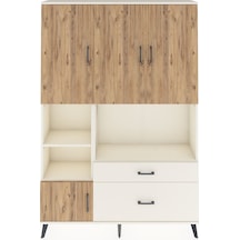 Arges Dolap 7 Raflı 2 Çekmeceli 5 Kapaklı 132x30x195 Aytaşı-ç... Aytaşı
