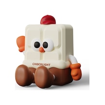 Yaratıcı Çikolata Gece Lambası Karikatür Telefon Standı Çocuklar İçin Silikon Başucu Lambası Çok Renkli