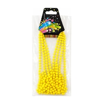 Neon Sarı Boncuk Kolye 80 Cm Retro 80 Ler 90 Lar Parti Aksesuarı - Elwm-874156 Çok Renkli
