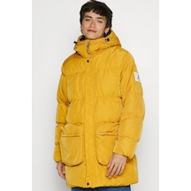 Nike Jordan Statement Chutney Down Fill Repel Puffer Erkek Kapüşonlu Kaz Tüyü Suitici Parka Hardal Hardal