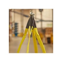 Klc 2 Ton 6 Metre Yeşil Renk Sapan Polyester Spanzet Sağlam Yük Kaldırma Taşıma İndirme Halat 2t6m