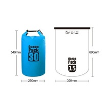 Wondernest 30l Siyah Pvc Varil Su Geçirmez Çift Omuz Çantası Outdoor Çuval Çanta Siyah