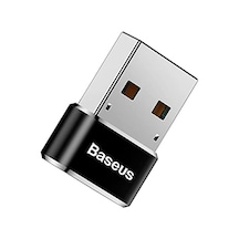 Bilgisayar/telefon Mini Hub Adaptörü, Siyah, 3a, Giriş: Usb Type A 2.0, Çıkış: Usb Type C,seyahat Boy, Hafif