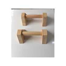 Ahşap Fitness Ekipmanları Standları 14x30x11cm Renksiz