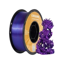 Kingroon Çift Renk Mavi - Kırmızı&mor Pla Silk Filament 1.75 Mm 1000gr