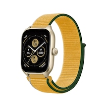Newface Watch 22mm Hasırlı Cırtcırtlı Kordon - Sarı