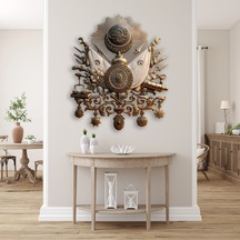 Osmanlı Devlet Arması - Metal Tablo - Dec0172 55 X 65 Cm Çok Renkli