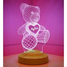 3d Ayı Teddy Hediyesi 3 Boyutlu Led Lamba Diğer