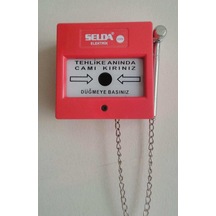 1016-ç 220v İkaz Butonu Kare Çekiçli