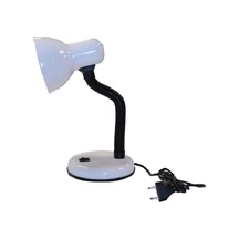 Mobgift Spiralli Retro Öğrenci Çalışma Masa Lambası Beyaz