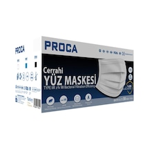 Proca Tek Kullanımlık 3 Katlı Telli Cerrahi Maske 50'li Paket