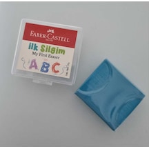 Faber-castell Ilk Silgim Plastik Kutulu Renkli Hamur Silgi Mavi 1 Adet