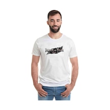Attack On Titan Assault Walls Baskılı Beyaz Erkek Tshirt