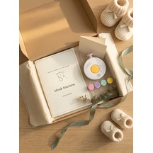 Minik Mucizem Yenidoğan Hediye Seti Bebek Anı Defteri + Elektrikli Bebek Tırnak Törpüsü 5 Başlıklı, Hamilelik Ve İlk Yıl Günlüğü, Baby Shower Hediyesi Bej