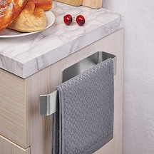 Deltahome Paslanmaz Çelik Havluluk 27cm Uzun - Kendinen Yapışkanlı - Havlu Askısı Model: Stuttgart