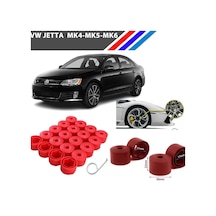 Otozet - Vw Jetta Bijon Civata Kapağı Kırmızı Renk 20 Adetli Set 17mm 1k06011739b9