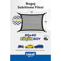 Drive Taraftar Serisi Sarı-lacivert Özel Renkli Tasarım Bagaj Sabitleme Filesi 40x60 Cm