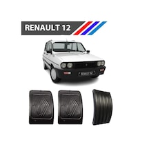 Renault 12 Toros Gaz-Fren-Debriyaj Pedal Lastiği Üçlü Takım