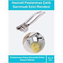 Yeni Sezon Dayanıklı Mutfak Yuvarlak Şekil Pres Hazneli Paslanmaz Çelik Sarımsak Ezici Rendesi