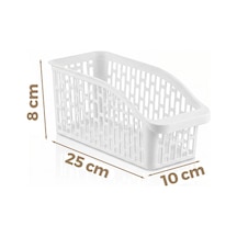 Urve Ur-3561 Plastik Çok Amaçlı Organizer 25x10x8cm Mini Beyaz Düzenleyici - 60'li Paket Diğer