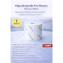 Hipoalerjenik Fix Flaster 10 Cm X 10 M 1 Adet Nonwoven Medikal Sabitleme Bandı Yapışkanlı Pansuman Flasteri