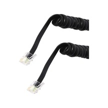 Telefon Spiral Kablo Siyah