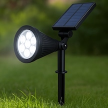 7w Solar Led Bahçe Armatürü 6400k Beyaz Işık Güneş Enerjili Kazıklı & Duvar Montajlı Çim Aydınlatma Lamb
