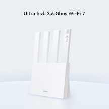Wıfı Be3 Router, 3.6 Gbps Çift Bant Wi-fi 7, Ultra Hızlı, Görselleştirilmiş Wi-fi Analizi, Ebeveyn Kontrolleri,%120 Daha Hızlı Veri Transferi, Homesec, Beyaz