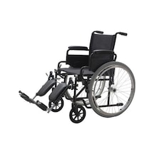 Ayak Kalkar Yan Kol Çikar Katlanir Çelik Tekerlekli Sandalye