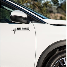 Alfa Romeo 164 Sticker Sol Sağ Yan Ayna Altı Araç Markalı Sticke